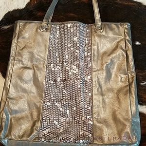 Silver sequins Silpada tote bag. 15th anniversary